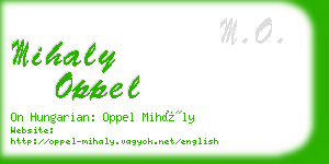 mihaly oppel business card